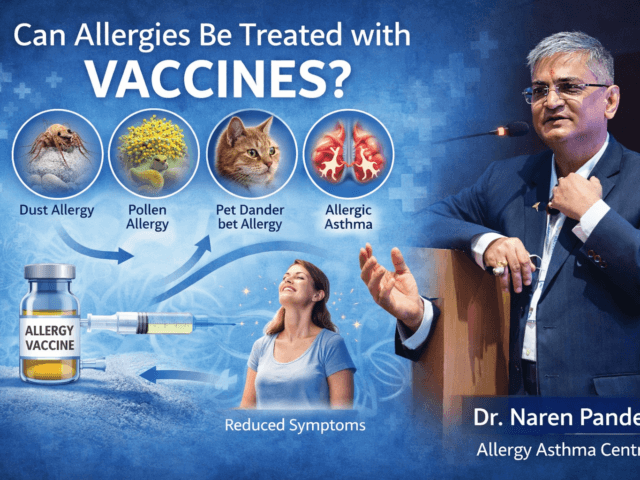 Allergy vaccine treatment helps reduce dust, pollen, and pet allergies through allergy immunotherapy. Learn how allergy vaccine treatment works with expert guidance from Dr Naren Pandey.