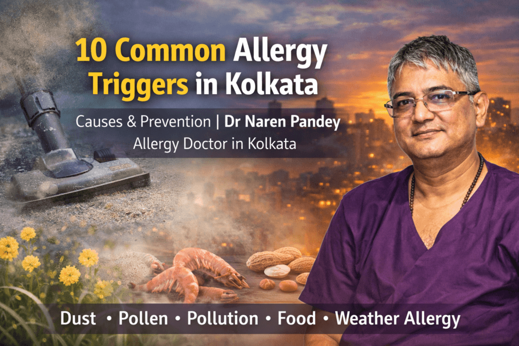 10 common allergy triggers in Kolkata explained by Dr Naren Pandey allergy doctor in Kolkata