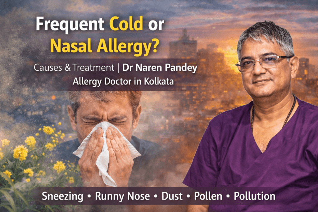 Frequent cold or nasal allergy treatment explained by Dr Naren Pandey allergy doctor in Kolkata