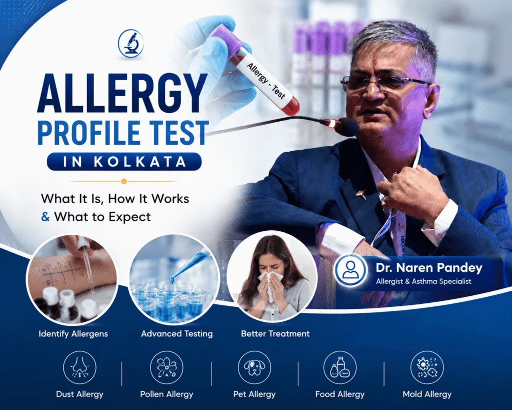Allergy profile test in Kolkata comprehensive blood test guide by Dr. Naren Pandey at Allergy Asthma Centre.