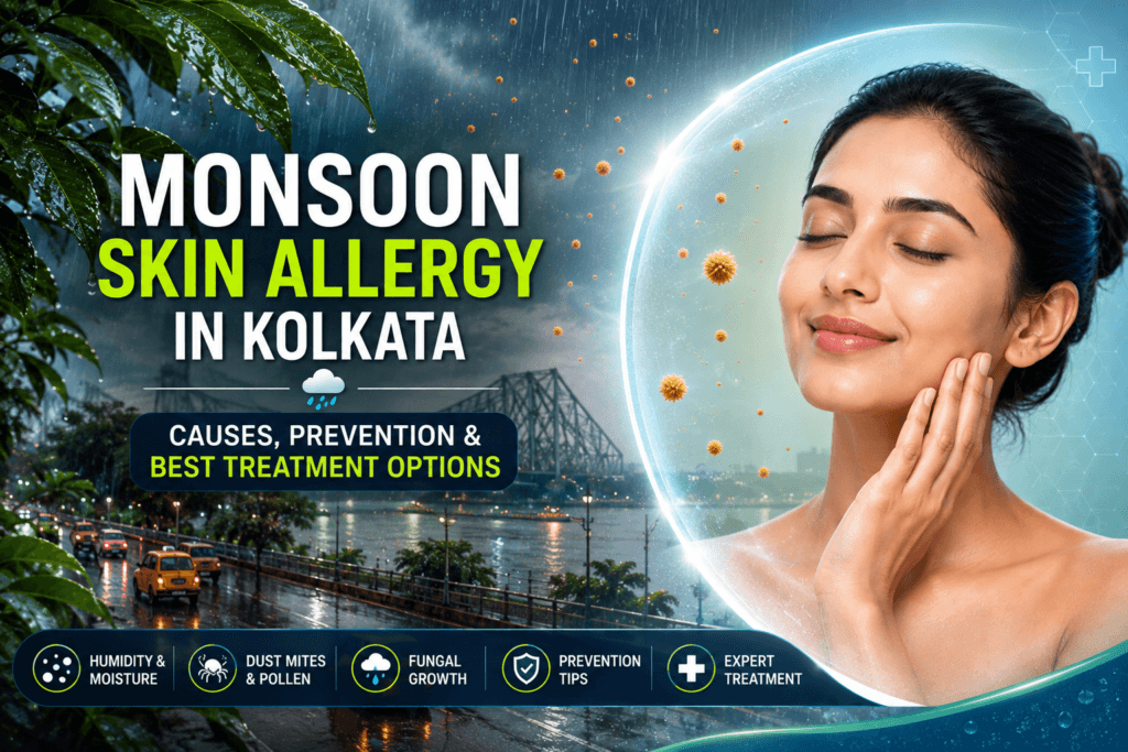 Monsoon skin allergy causes prevention and treatment in Kolkata by Dr. Naren Pandey