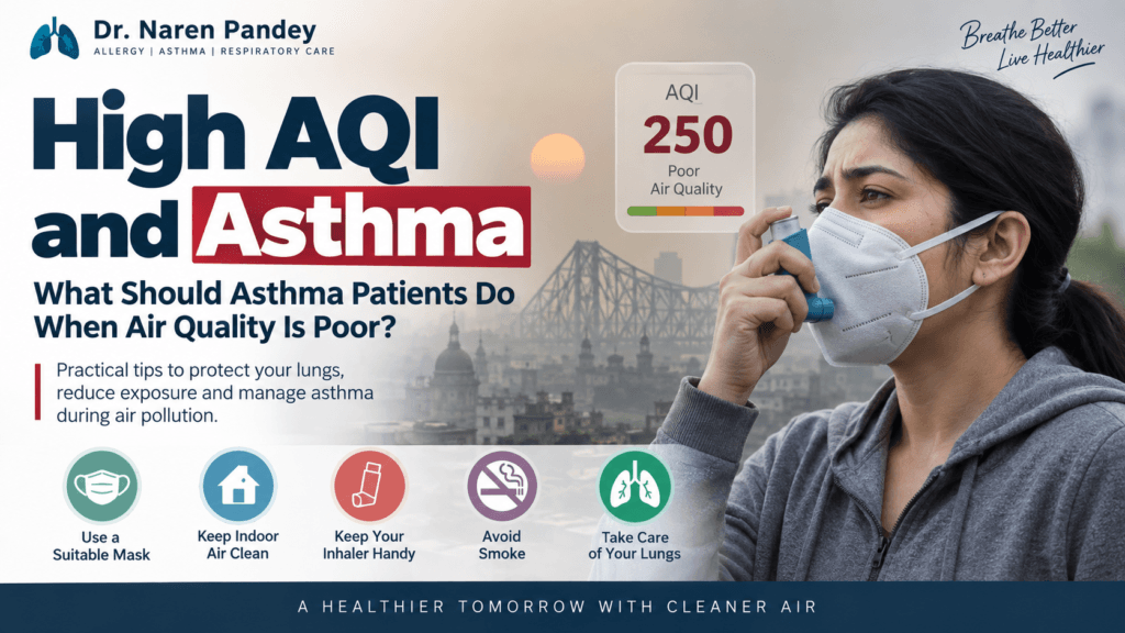 High AQI asthma care and air pollution precautions in Kolkata